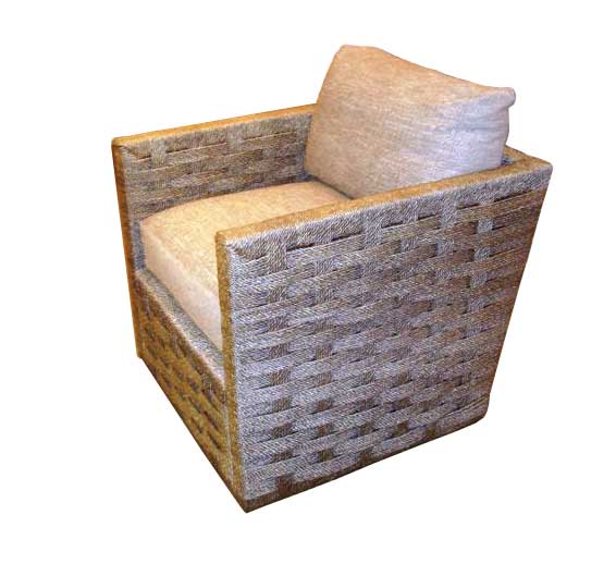 hopkins rope lounge chair rope material indoor furniture the wicker works furniture